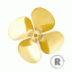 Raboesch 174-13 Brass power Prop 60mm